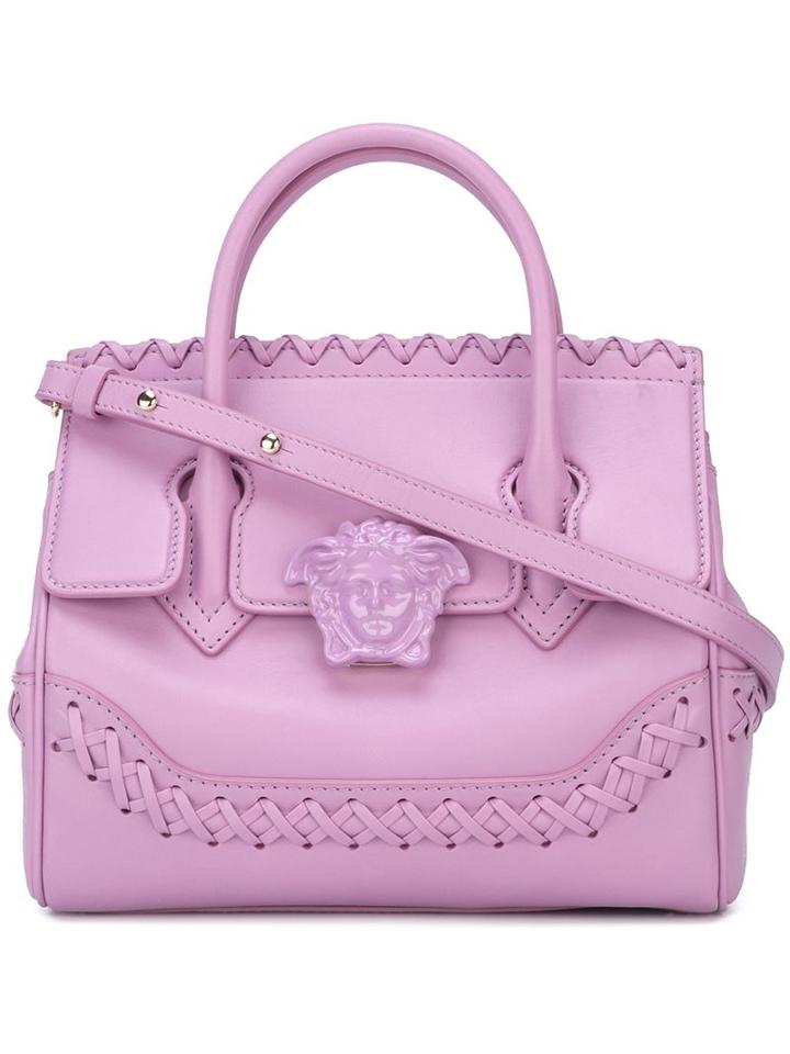 Versace 'palazzo Empire' Woven Accent Tote