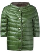 Herno Giacca Piumino Jacket, Women's, Size: 44, Green, Goose Down/polyamide