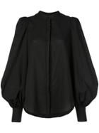 Acler Puff Sleeve Shirt - Black