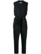 Brunello Cucinelli Waist-tied Jumpsuit - Black