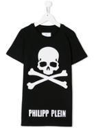 Philipp Plein Junior Teen Skull Logo T-shirt - Black