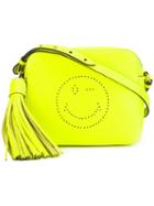 Anya Hindmarch - Smiley Crossbody Bag - Women - Calf Leather - One Size, Yellow/orange, Calf Leather