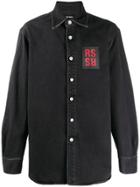 Raf Simons Carryover Slim-fit Denim Shirt - Black
