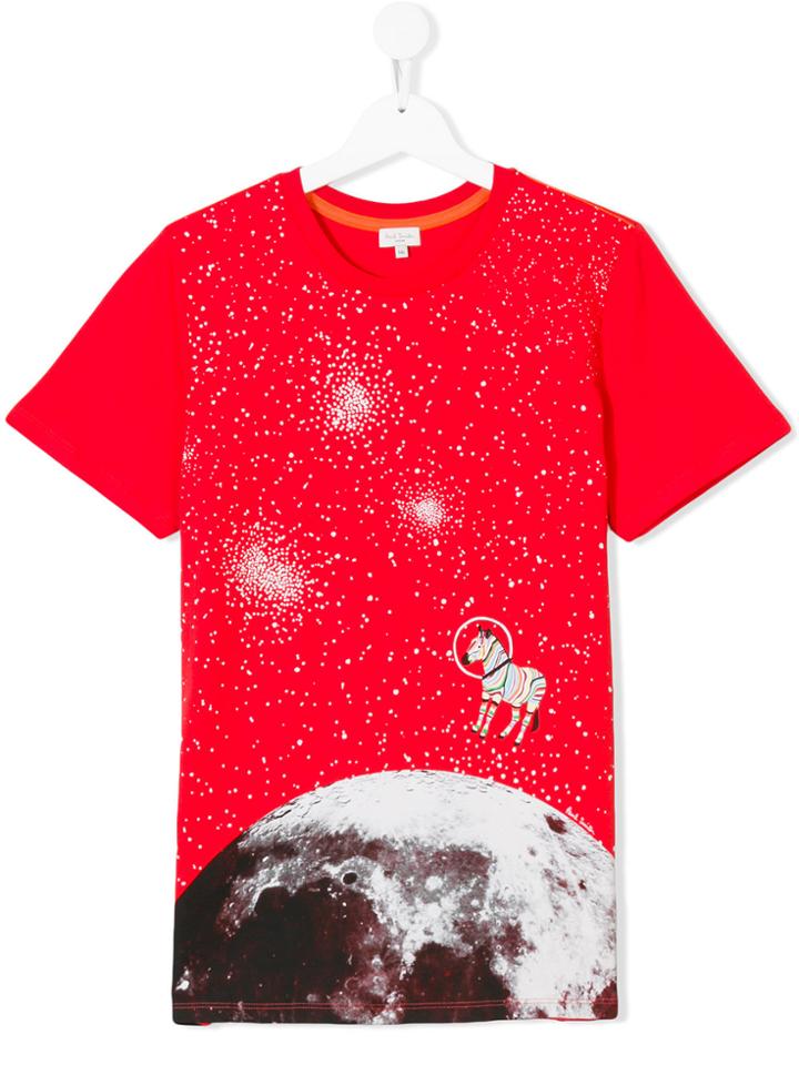 Paul Smith Junior Space Print T-shirt - Red