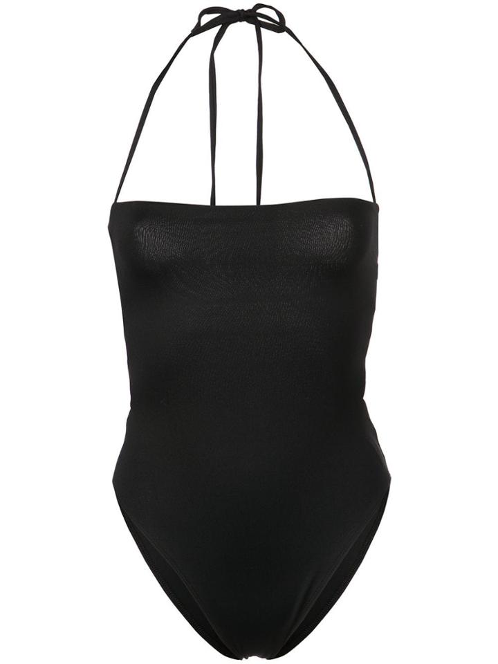 Cushnie Spaghetti Strap Swimsuit - Black