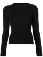 Oscar De La Renta Chunky-knit Sweater - Black