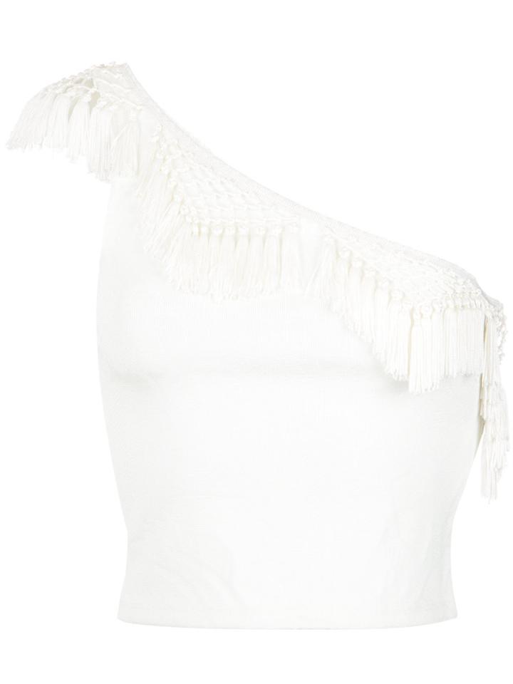 Martha Medeiros One Shoulder Top - White