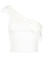 Martha Medeiros One Shoulder Top - White
