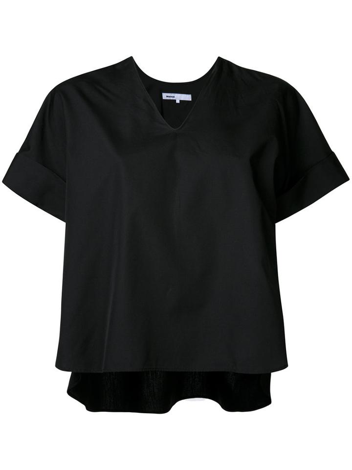 08sircus V-neck Blouse, Women's, Size: 1, Black, Cotton