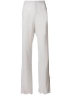 Erika Cavallini Scalloped Hem Trousers - Grey