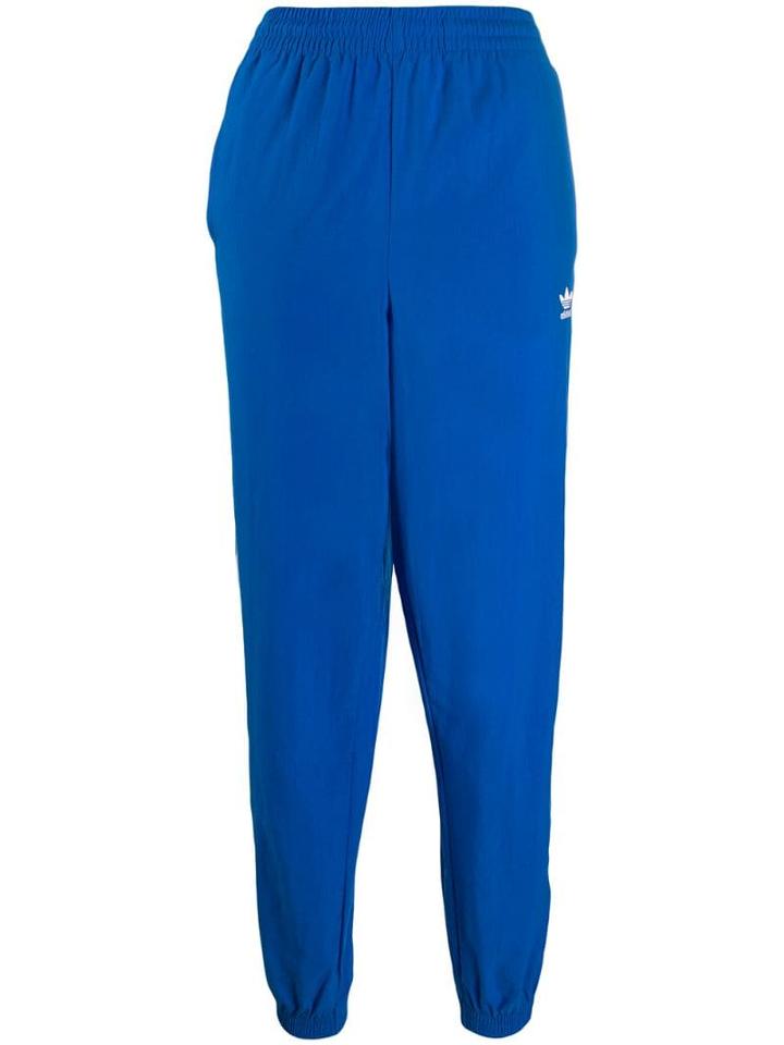 Adidas Stripe Panel Track Trousers - Blue