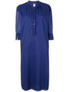 Kristensen Du Nord - Distressed Shirt Dress - Women - Cotton - 0, Pink/purple, Cotton