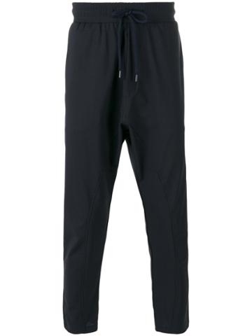 Entre Amis Drop-crotch Crop Trousers, Men's, Size: Xl, Blue, Spandex/elastane/virgin Wool