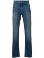 Fendi Faded Slim Fit Jeans - Blue