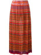 Mes Demoiselles - Pleated Tile-print Skirt - Women - Polyester - 36, Polyester