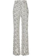 16arlington Spotted Flared Trousers - White
