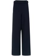 Gloria Coelho Wide Leg Trousers - Blue