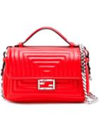 Fendi Micro 'double Baguette' Crossbody Bag, Women's, Red