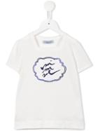 Mi Mi Sol Embroidered Logo T-shirt, Girl's, Size: 6 Yrs, White