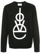Ports V Love Slogan Sweater - Black