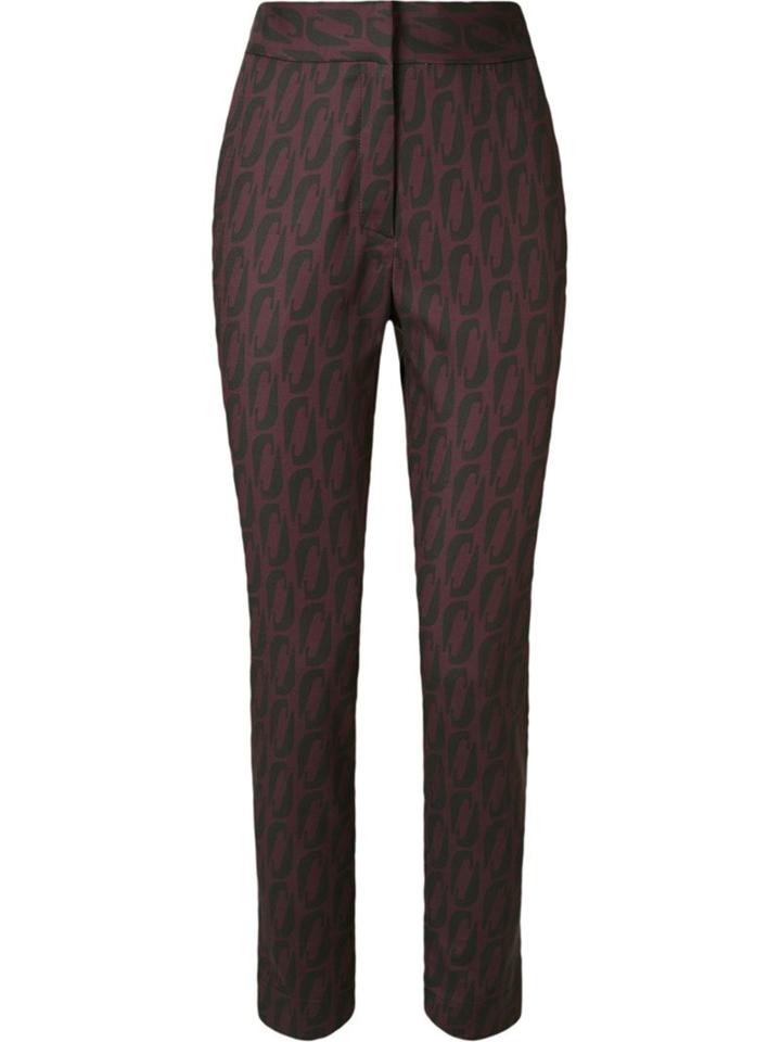 Andrea Marques Mid-rise Straight Trousers, Women's, Size: 38, Pink/purple, Cotton/spandex/elastane