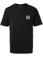 Loewe Logo Embroidered T-shirt, Men's, Size: Medium, Black, Cotton