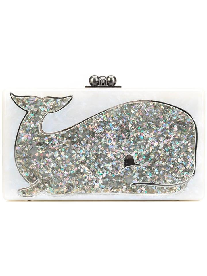 Edie Parker 'jean' Box Clutch, Women's, White, Acrylic