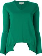Stella Mccartney Asymmetric Sweater, Women's, Size: 36, Green, Silk/virgin Wool