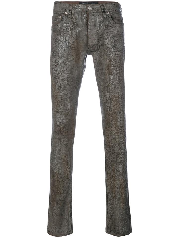 Fagassent - Diamond Super Skinny Trousers - Men - Cotton/polyurethane - 32, Grey, Cotton/polyurethane