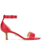 Paul Andrew Buckle Sandals - Red