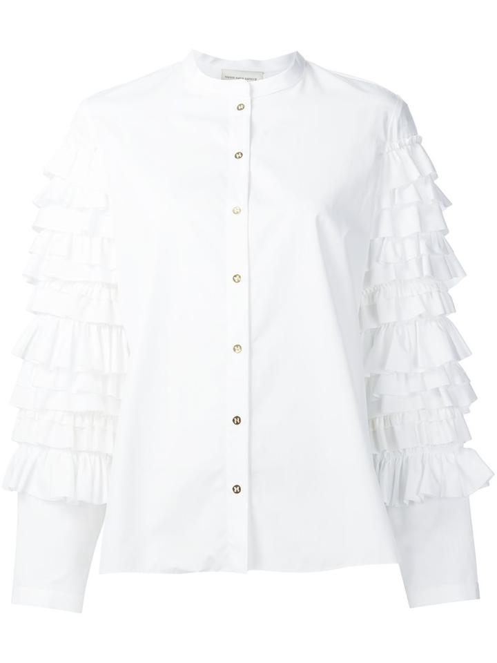 Maison Rabih Kayrouz Ruffle Sleeve Shirt