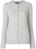 N.peal Cashmere Round Neck Cardigan - Grey