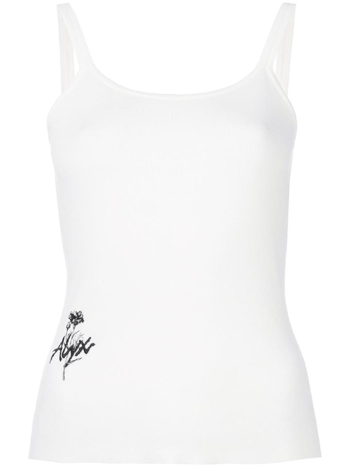 Alyx Fitted Spaghetti Strap Top - White