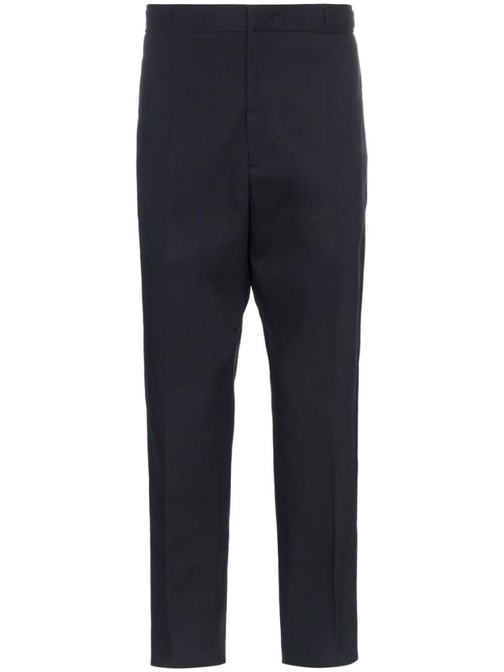 Jil Sander Spencer Cropped Cotton Trousers - Blue