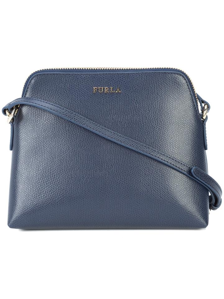 Furla Zipped Shoulder Bag - Blue