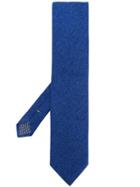 Eton Plain Pointed Tie - Blue
