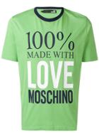 Love Moschino Made With Love T-shirt - Green