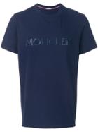 Moncler Embossed Logo T-shirt - Blue