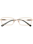 Bulgari Square Frame Glasses, Grey, Buffalo Horn/metal