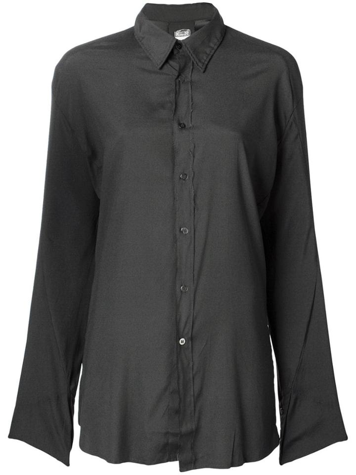 Kristensen Du Nord Long-sleeve Relaxed Shirt - Grey