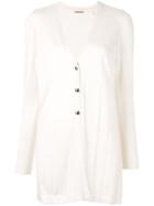 Elie Tahari Longline Cardigan - White
