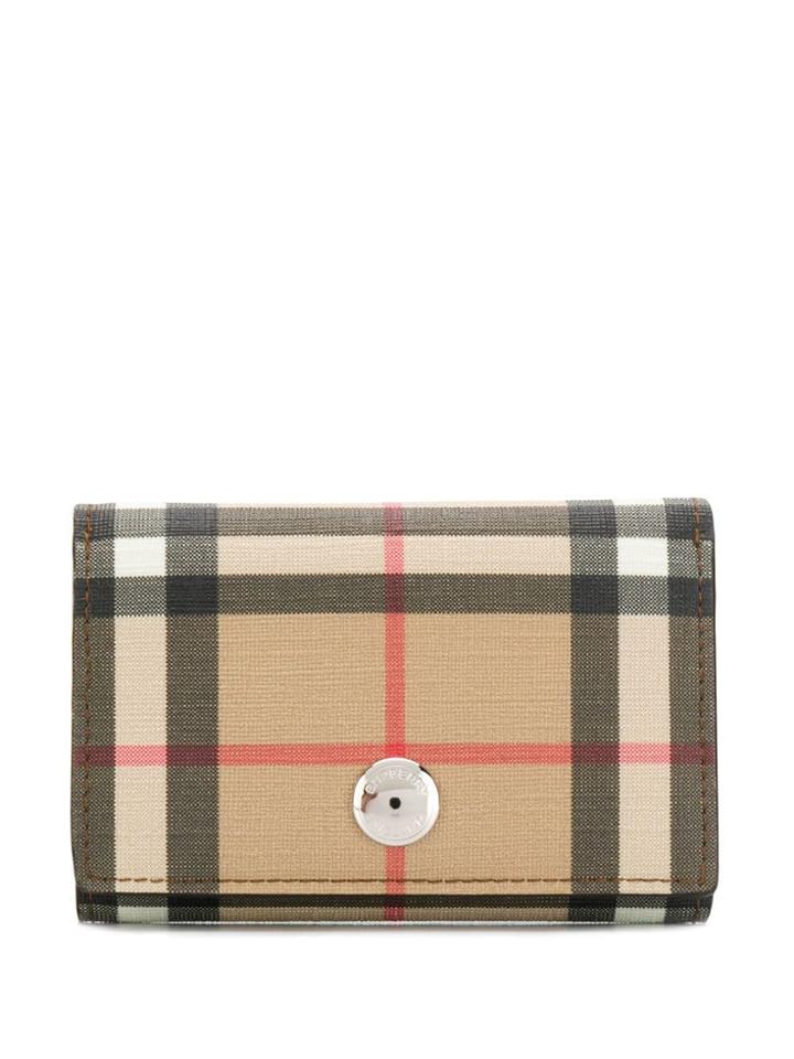 Burberry Vintage Check Pattern Purse - Brown