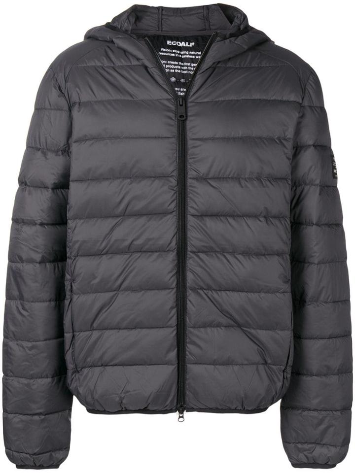 Ecoalf Hooded Padded Jacket - Black