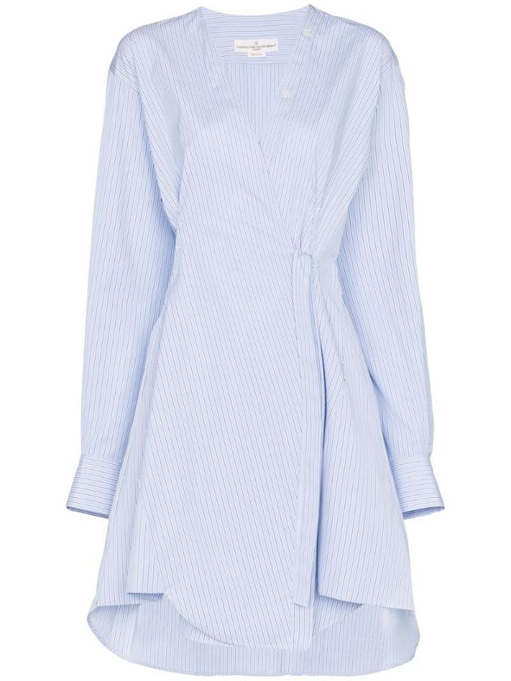 Golden Goose Yuki Striped Shirt Dress - Blue