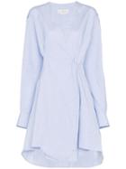 Golden Goose Yuki Striped Shirt Dress - Blue