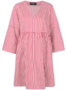 Department 5 Flared V-neck Shirt Dress