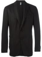 Ermenegildo Zegna Woven Blazer, Men's, Size: 52, Black, Cotton/cupro/wool
