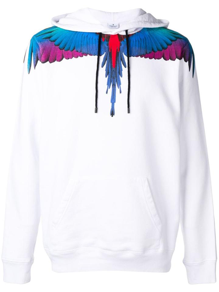 Marcelo Burlon County Of Milan Wings Print Hoodie - White