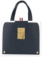 Bicolour Tote - Women - Leather - One Size, Blue, Leather, Thom Browne