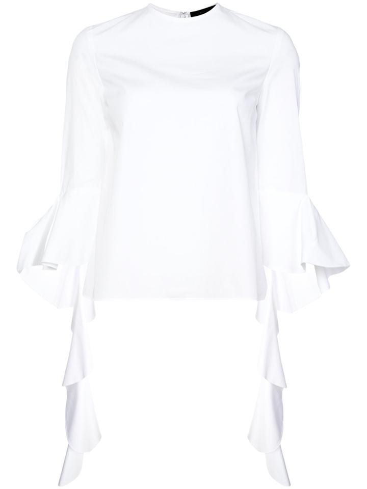Ellery Billowing Sleeve Blouse - White